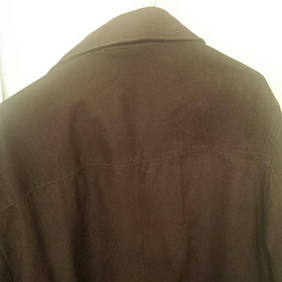 Faconnable Calfskin Leather Bomber Jacket XL - Picture 6 of 8